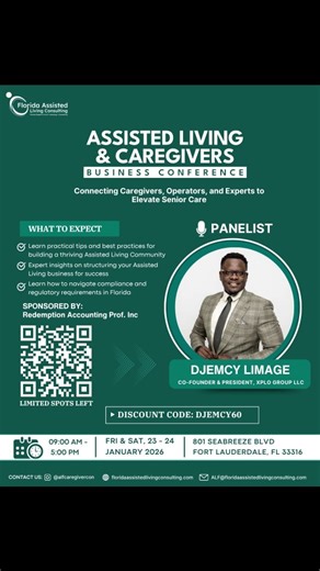 🚨 Excited to be part of the Assisted Living & Caregivers Conference 2026! 🚨 Xplo Group LLC will be in the room as an expert in ALF permitting, engineering plans, ADA compliance, fire sprinkler & fire alarm systems, generators, and renovations, sharing real-world insight to help ALF owners and caregivers build, upgrade, and operate facilities the right way. This conference brings together caregivers, ALF owners, and industry experts from across Florida and beyond to connect, learn, and grow. Be