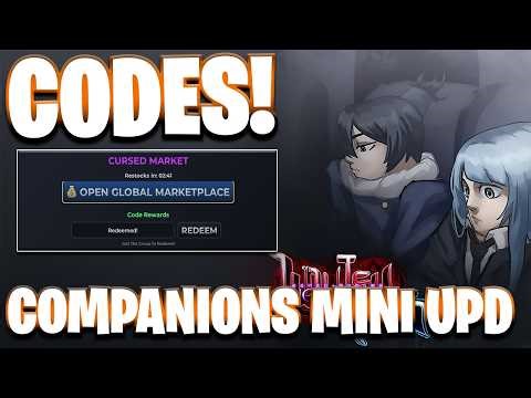 NEW! ALL WORKING COMPANIONS MINI UPDATE CODES FOR JUJUTSU KAISEN INCREMENTAL! JUJUTSU KAISEN CODES
