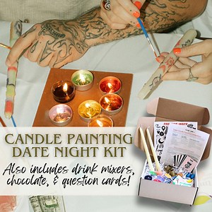 Romantic Date Night Box: Candle Painting DIY Keepsake Gift - Etsy