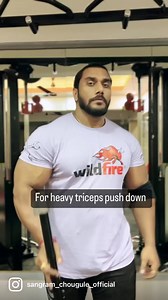 267K views · 9.9K reactions | Best variation for heavy tricep pushdowns | Sangram Chougule | Facebook