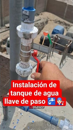 Water tank installation, stopcock 🚰👨🏻‍🔧