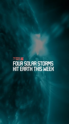 172K views · 4.4K reactions | Four Solar Storms Hit Earth This Week - Four solar storms are hitting Earth tonight, and more are coming through October 17. What happens when four CMEs collide with our magnetic field? Could this be one of the brightest aurora displays in years? According to NOAA’s Space Weather Prediction Center, the impacts could last for days, shaping the skies across the north. Watch how science meets the storm. | The Brain Maze | Facebook