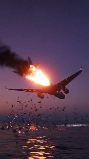 The exact moment a plane EXPLODES mid-air #Explosion