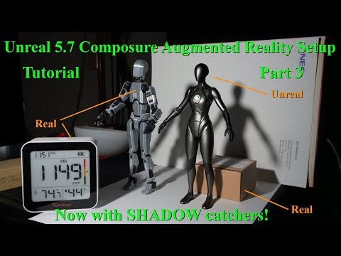 Unreal 5.7 Augmented Reality with Shadow Catchers!