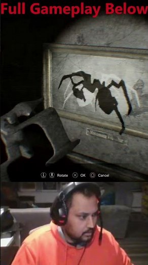 Solving The Spider Shadow Puzzle RE7! Resident Evil 7 Biohazard Gameplay & Funny Reactions #Shorts