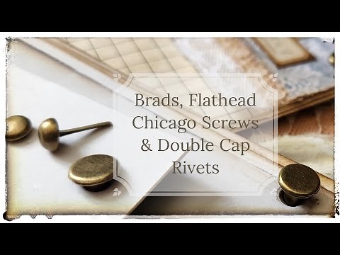 JUNK JOURNAL alternatives to brads/split pins