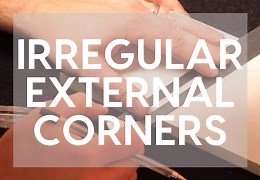 How to Measure and Cut a Skirting Board for an External Wall Joint by Bisecting