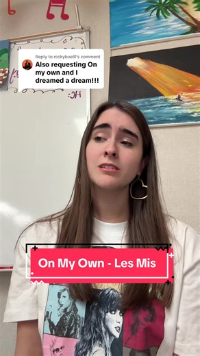 Replying to @nickybuelll technically I feel like my type cast is cosette but I loveee singing #onmyown hehe thanks for the request! #lesmiserables #eponine #musicaltheatre #elementarymusic