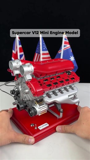 Supercar V12 mini engine model #miniengine #enginemodel #v12 #model #engine