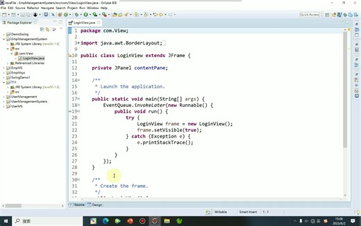 swing项目实践：登录功能的实现1