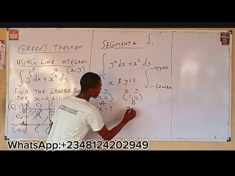 Green's Theorem For A Square Curve