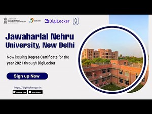 Jawaharlal Nehru University JNU, New Delhi, Degree Certificates Download by Digilocker