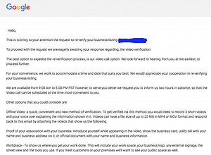 Walk-through: Video Verification for Google My Business