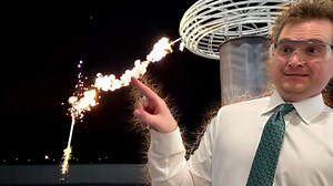 Lightning on demand Tesla coil plasma cannon reaction