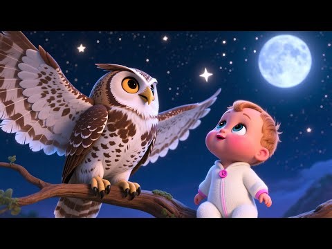 Night Story Baby With Owl 🦉🌙 Fun Kids Song | Toddler Bedtime & Learning Rhyme