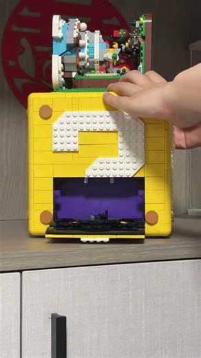 Question Block Build – Hidden Worlds Inside #supermario #brickbuild #buildingblocks #legostyle