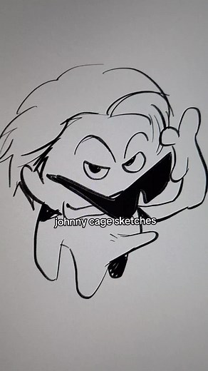 Johnny Cage MK1 Art & Drawing Sketches