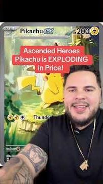 Ascended Heroes Pikachu is EXPLODING in price now the new set Chase card over GENGAR! Thoughts??