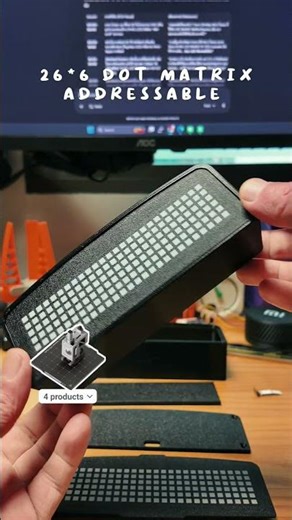 Simrep MLD Dot Matrix Display 26*6 Addressable #simracing #arduino #3dprinting