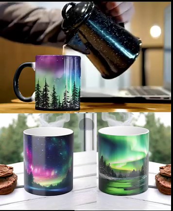 369K views · 775 reactions | Aurora Magic Mugs (For Sale) #mug #northernlights #auroraborealis | North Light | Facebook