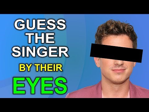 Guess The Singer By Their Eyes - POP Singers