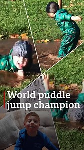 386K views · 115 reactions | Pure joy. Three-year-old Theo made a splash at the (this year virtual) Kettering-based World Puddle Jumping Championship.  | BBC Norfolk | Facebook
