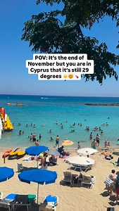 19K views · 770 reactions | In most places in Europe is snowing ❄️ but in Cyprus it’s still summer! The following days the temperature will reach 29 degrees ☀️ ️ Follow @mynextgetaway 殺 #cyprus #ayianapa #visitcyprus #besteuropephotos #protaras #kipr #κύπρος #cypern #zypern #cyprusisland #cypruslove #cyprusfood #cyprus2025 | Visitcyprus.cy | Facebook