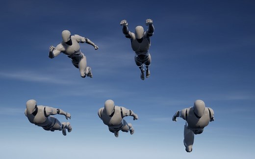 【动画资料】超级英雄飞行动画Superhero Flight Animations