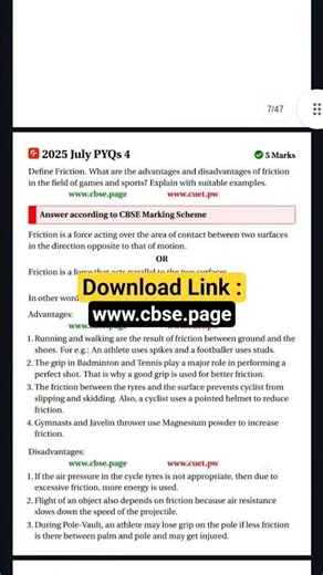 class 12 pyqs physical education Biomechanics and Sports #board2026 #cbseclass12 #boardexam2026