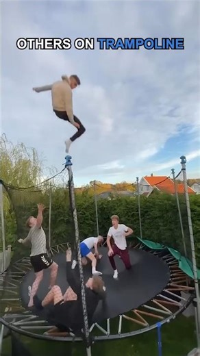 Others On Trampoline VS This Guy💀 #shorts