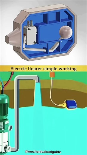 Electric floater simple working #autocad #automobile #machinedesign #foryou #viral #solidworks