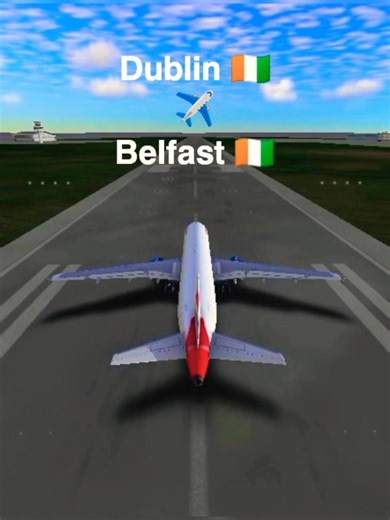 Dublin 🇮🇪 ✈️ Belfast 🇬🇧 (Irish Crossing ☁️) #aviation #flightsimulator