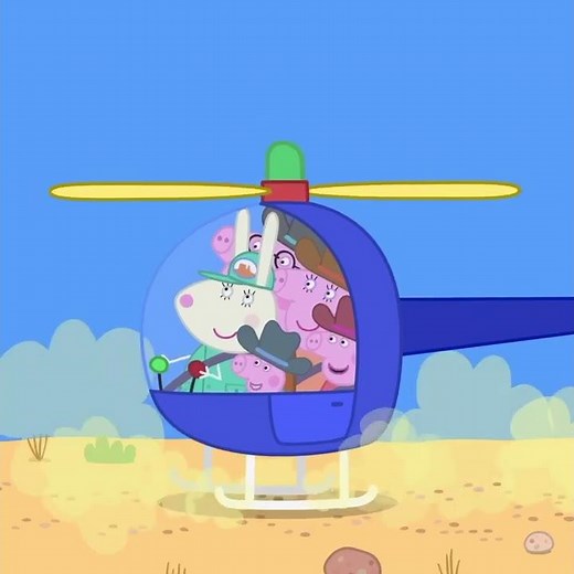 Peppa Pig's Helicopter Trip Over the Canyon #Shorts | Peppa Pig Official | Family Kids Cartoon