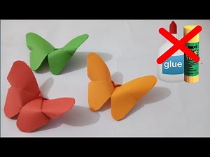 Paper Butterfly With Paper | Without Glue | Very Easy