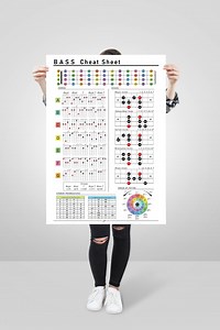 Bass Cheat Sheet Poster, Large Printable, Bass Scales Print, Bass Chords Print, Bass Fretboard, Student Teacher Print, Music Educational - Etsy