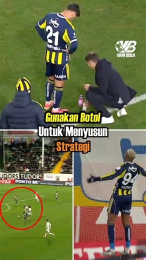 Pelatih ini gunakan botol untuk menyusun strategi