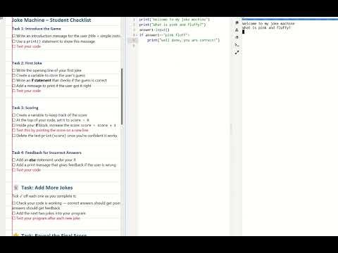 Joke Machine- Python