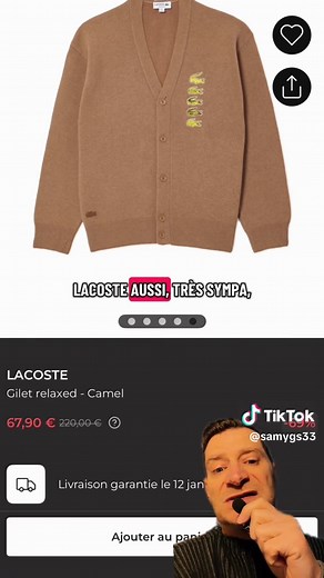 Lacoste jusqu’à 75% de remise sur Showroomprivé