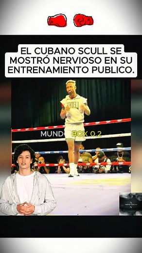 EL CUBANO SCULL SE MOSTRÓ NERVIOSO EN SU ENTRENAMIENTO PUBLICO PREVIO A SU PELEA CON CANELO. El invicto cubano William Scull no convenció en su entrenamiento público previo al combate con Canelo Álvarez. Su lenguaje corporal, los movimientos lentos y cierta falta de precisión en los golpes hicieron saltar las alarmas entre los fans. Mientras Canelo muestra seguridad y dominio absoluto en cada aparición, Scull parece cargado de presión, sabiendo que se juega su invicto ante el máximo referente de