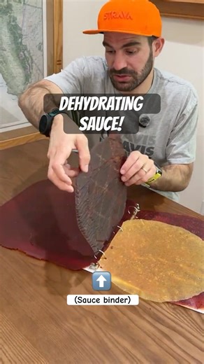 Dehydrating five different types of sauce for the trail!