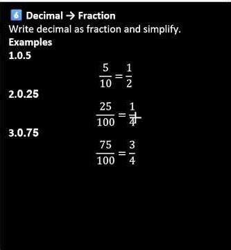How to convert decimal to fraction ?