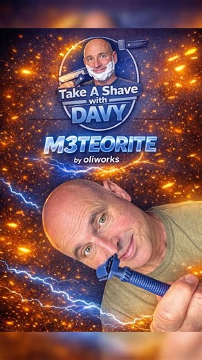 Oliworks M3teorite stainless DE razor First shave! #shaving #duet