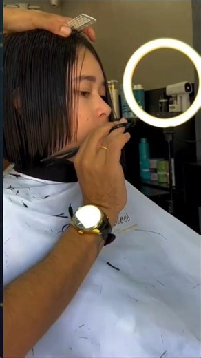 How to cut short bob haircut | bob haircut tutorial #bobhaircut #shorthair #shorts #bobcut #haircut