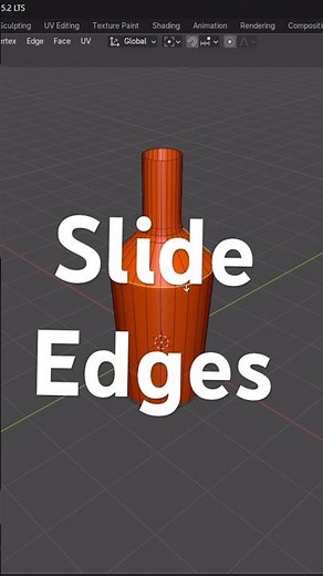Master the art of Slide edge in Blender #blendertricks #blendertips #blendertutorials