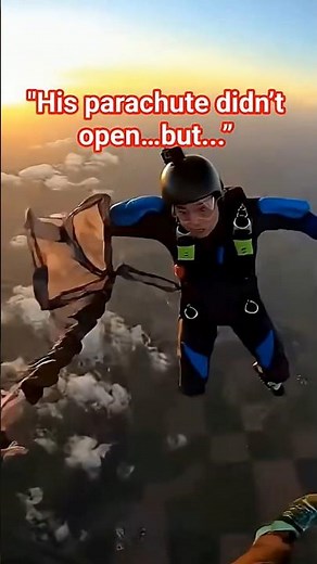 Parachute Fails After Jump —That was really close... POV