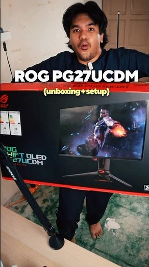 Asus ROG PG27UCDM Unboxing + Setup!
