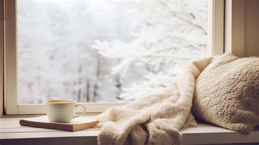 Snow, Winter, Window. Free Stock Video