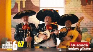 QUESADA - 6.67 SPICY CHICKEN BURRITO! on Make a GIF