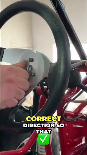 Steering Wheel INSTALL: Get Your Go-Kart GOING FAST! #shorts
