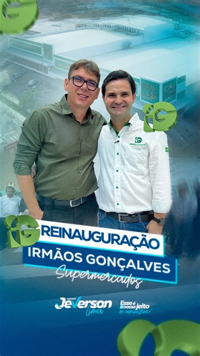 Jeverson Lima on Instagram: "*Reinauguração do Supermercado Irmãos Gonçalves – Dom Pedro I* A unidade do Supermercado Irmãos Gonçalves da Dom Pedro I passou por uma grande transformação e, hoje, foi oficialmente reaberta ao público que aguardava ansiosamente por esse momento. Seguindo o já reconhecido padrão de qualidade do Grupo IG, a loja ficou ainda mais bonita, ampla e confortável, oferecendo um ambiente moderno e repleto de variedades. Tudo pensado para garantir que nós, clientes, tenhamos 